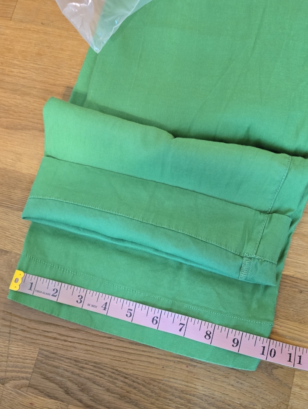 Maeve Colette Ramie Stretch High-Rise Wide-Leg Pants 2 Green - Picture 12 of 12